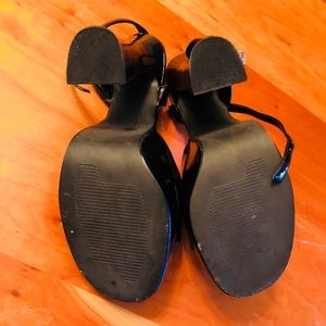 Black stiletto heels